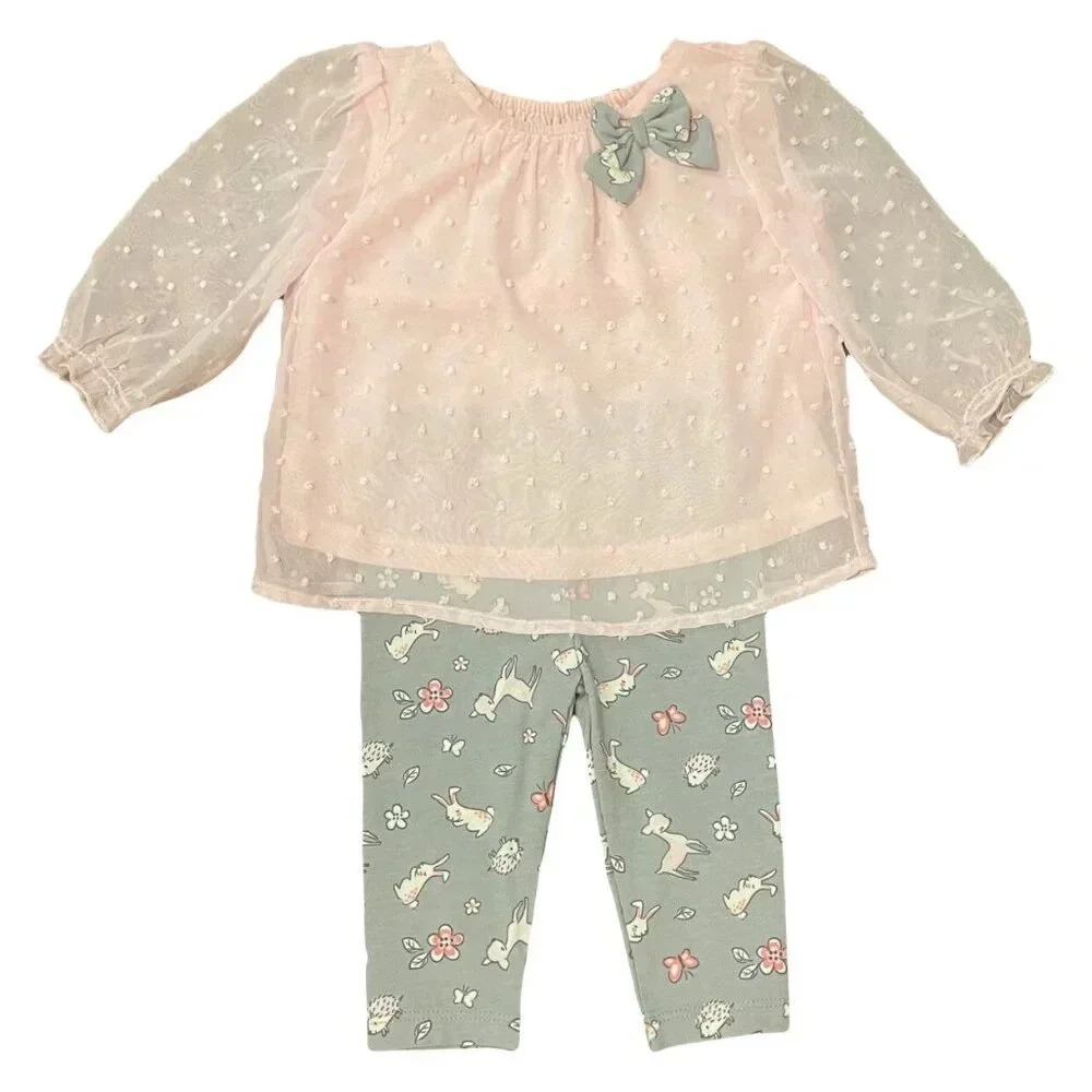 Healthtex Pink & Gray Outfit - Picture 2 of 4